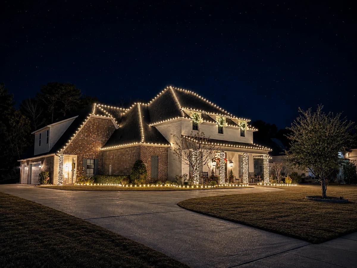 Lawn & Light Christmas light install
