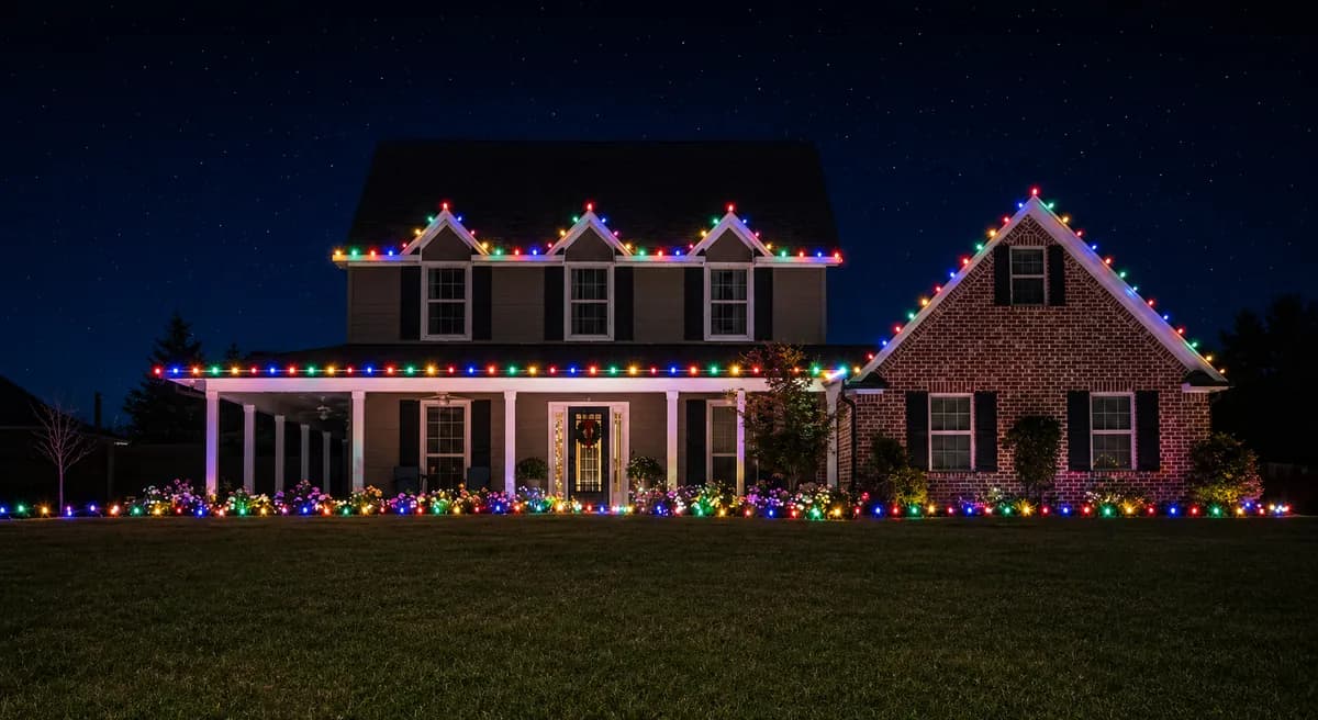 Lawn & Light Christmas light install