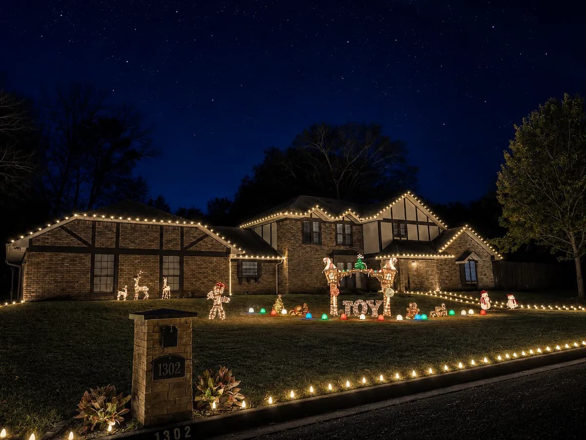 Lawn & Light Christmas light install