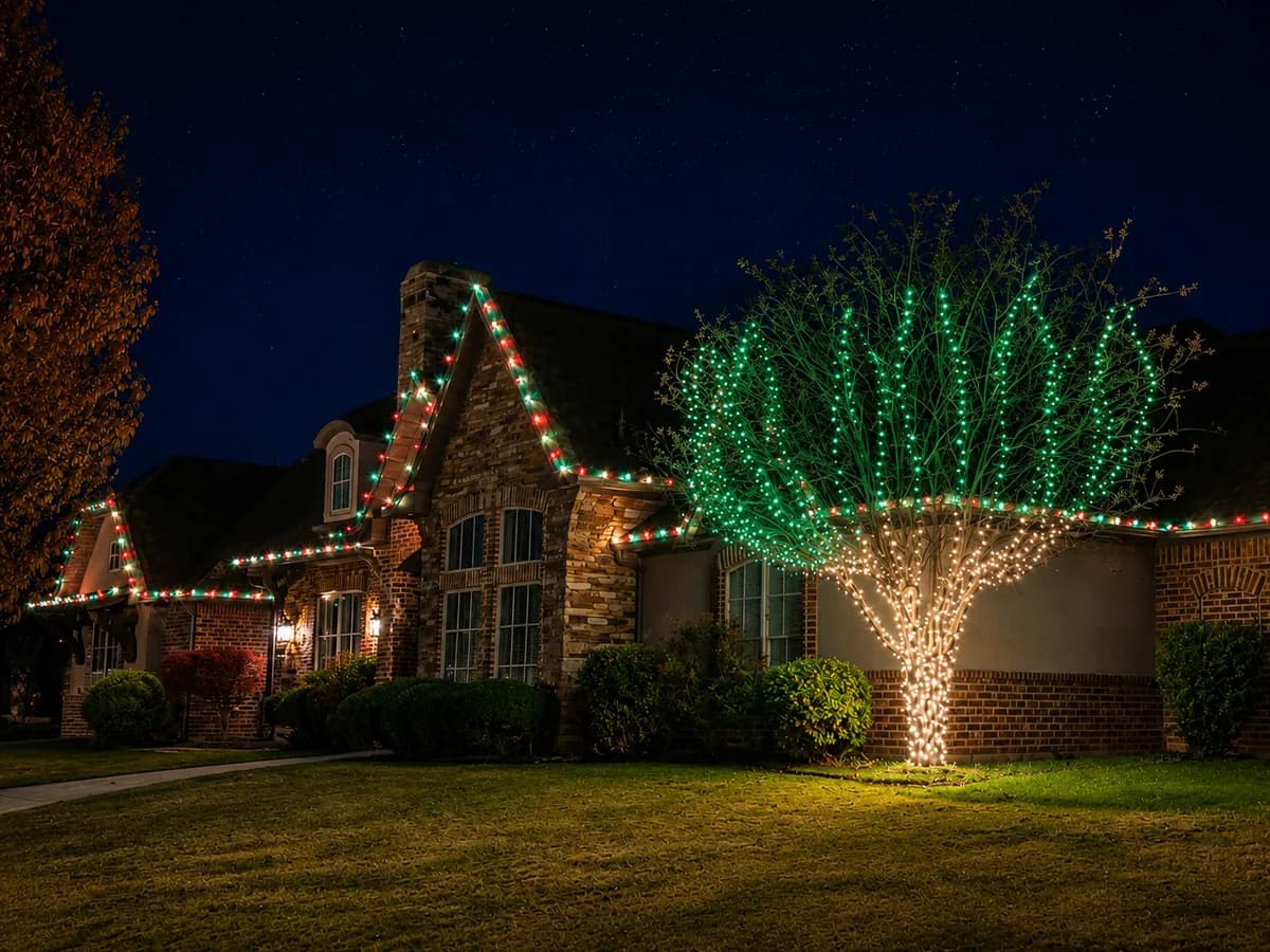 Lawn & Light Christmas light install