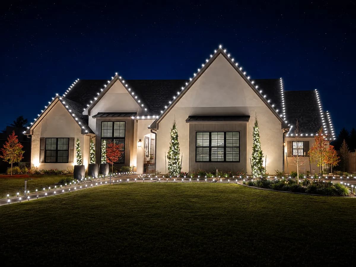 Lawn & Light Christmas light install