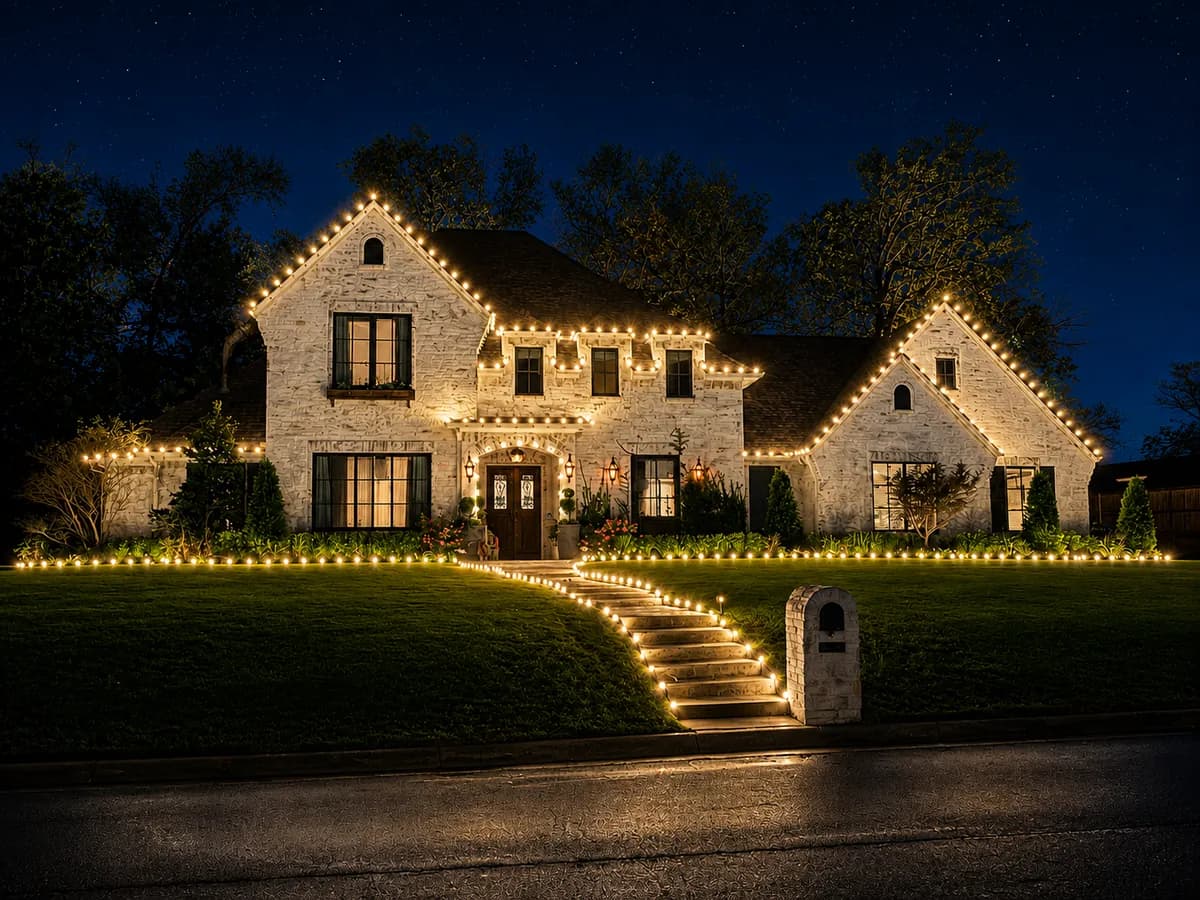Lawn & Light Christmas light install