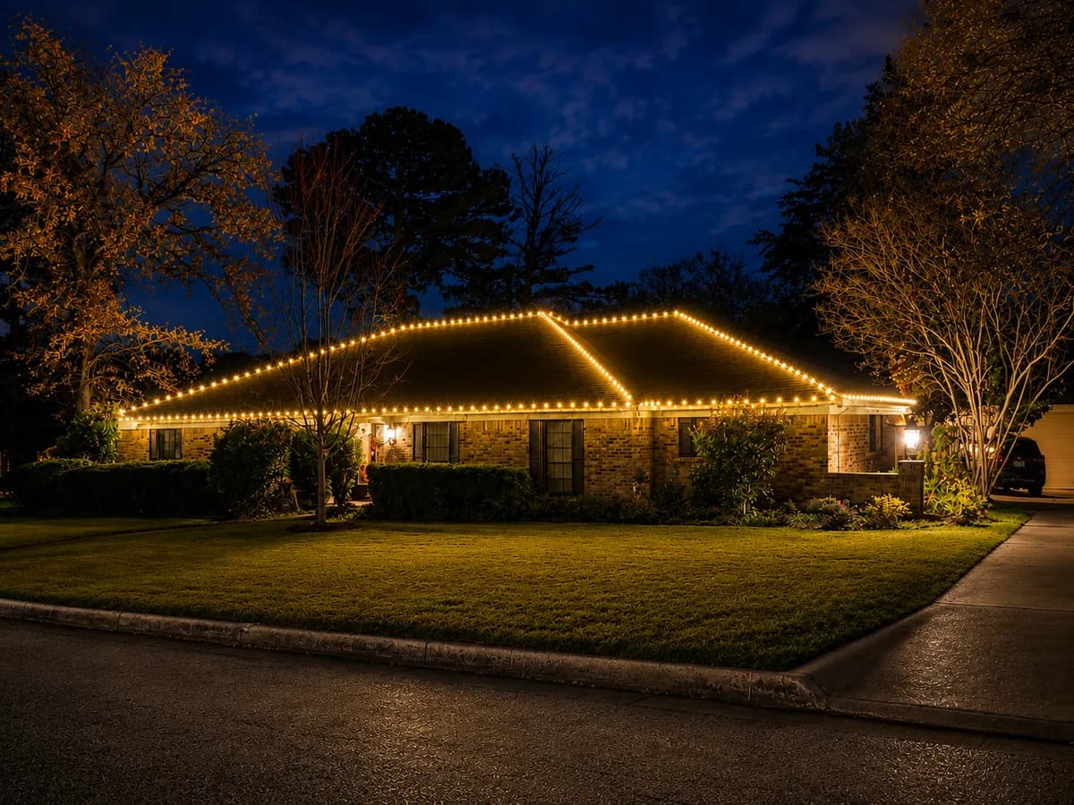 Lawn & Light Christmas light install