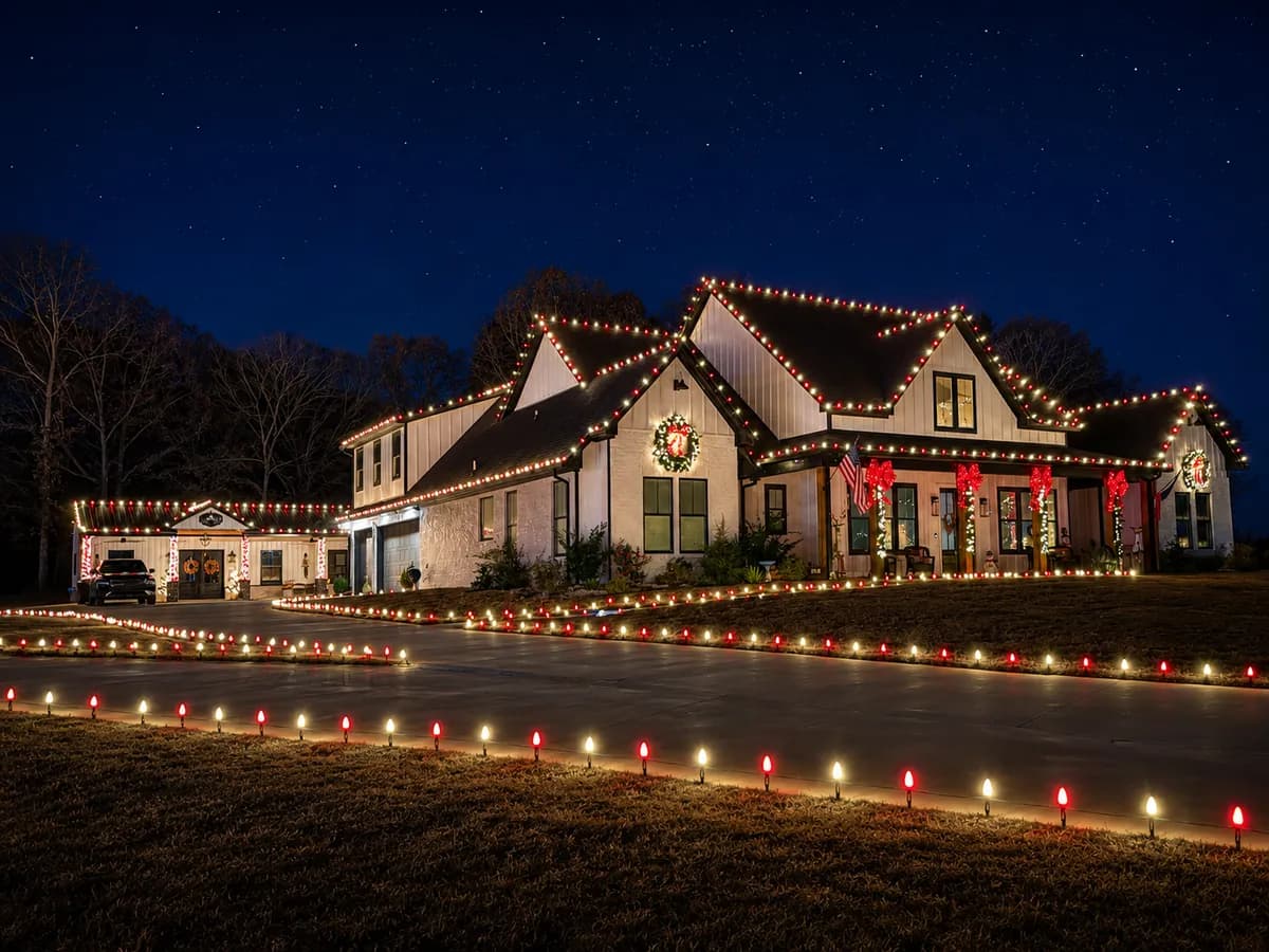 Lawn & Light Christmas light install