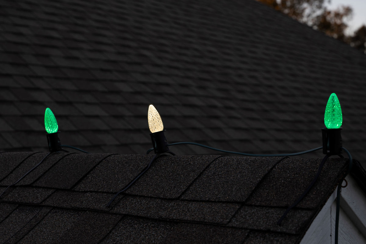 Ridgeline Stringer Kit - Green & Warm White Alternating - Per 10 Foot Section