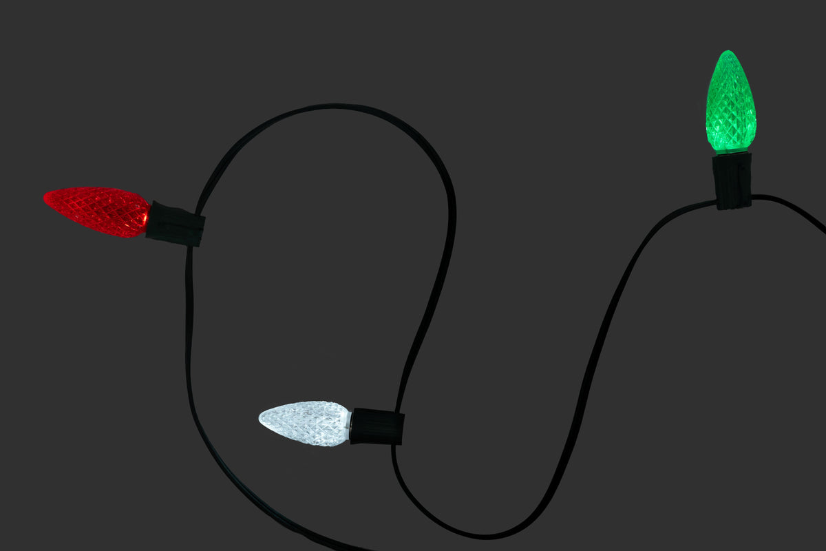 Shingle & Gutter Stringer Kit - Red, Green & Cool White - Per 10 Foot Section