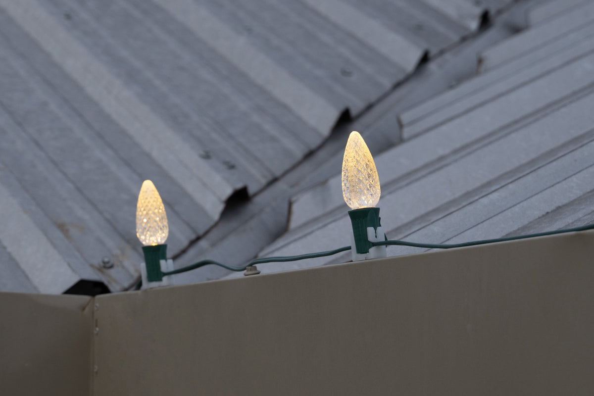 Metal Roof Stringer Kit - Warm White - Per 10 Foot Section