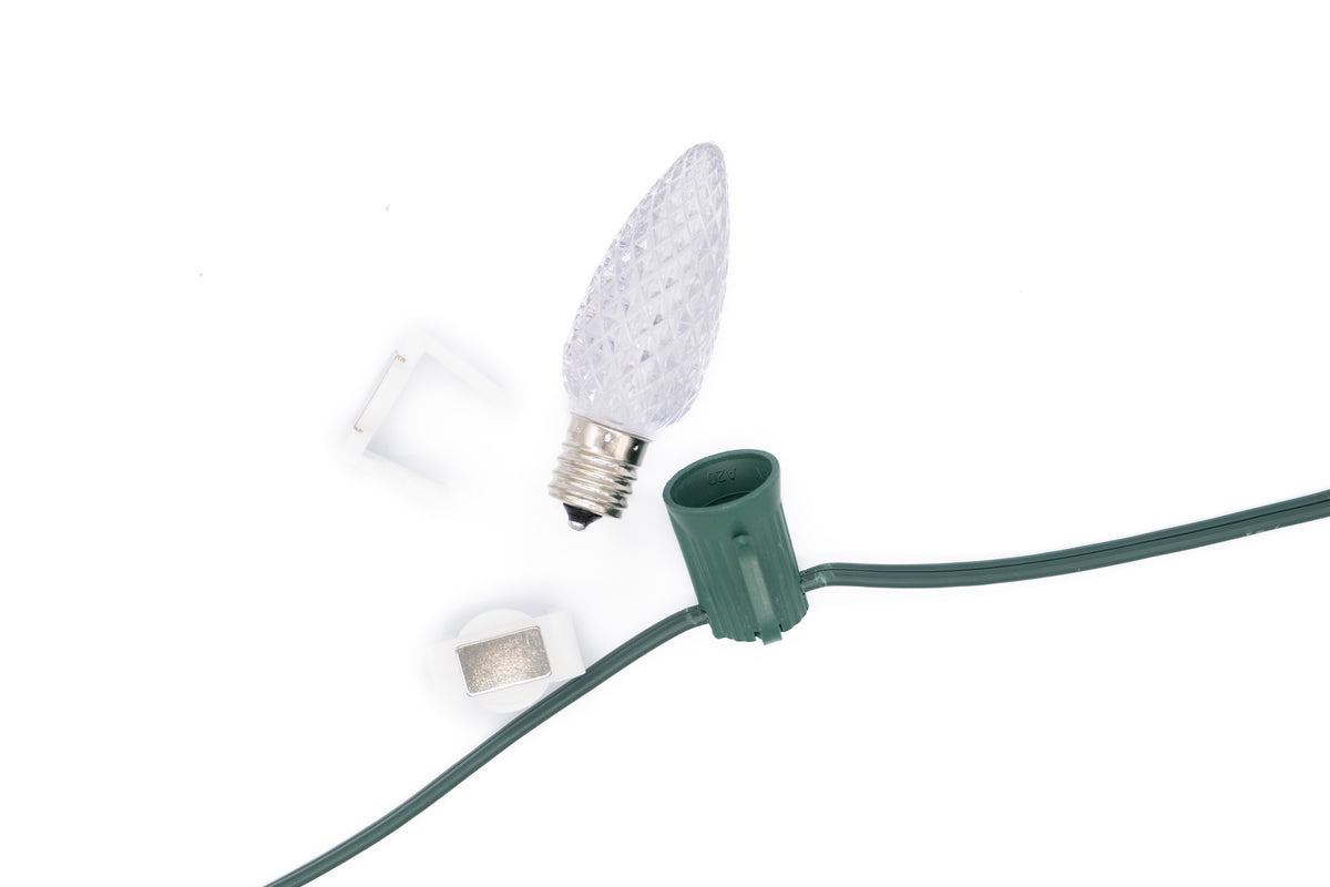 Metal Roof Stringer Kit - Warm White - Per 10 Foot Section