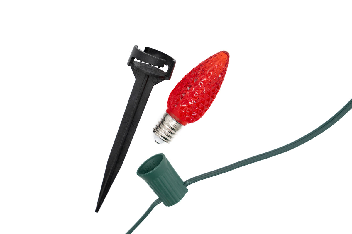 Ground Lights Stringer Kit - Red - Per 10 Foot Section