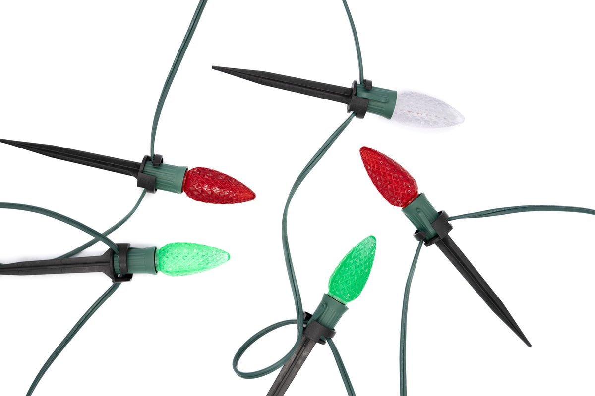 Ground Lights Stringer Kit - Red, Green & Warm White - Per 10 Foot Section