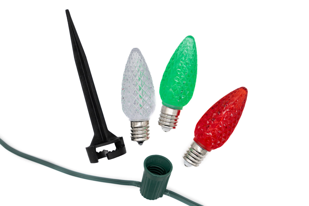 Ground Lights Stringer Kit - Red, Green & Cool White - Per 10 Foot Section