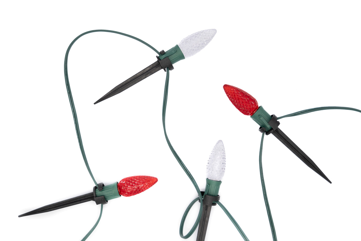 Ground Lights Stringer Kit - Red & Cool White Alternating - Per 10 Foot Section