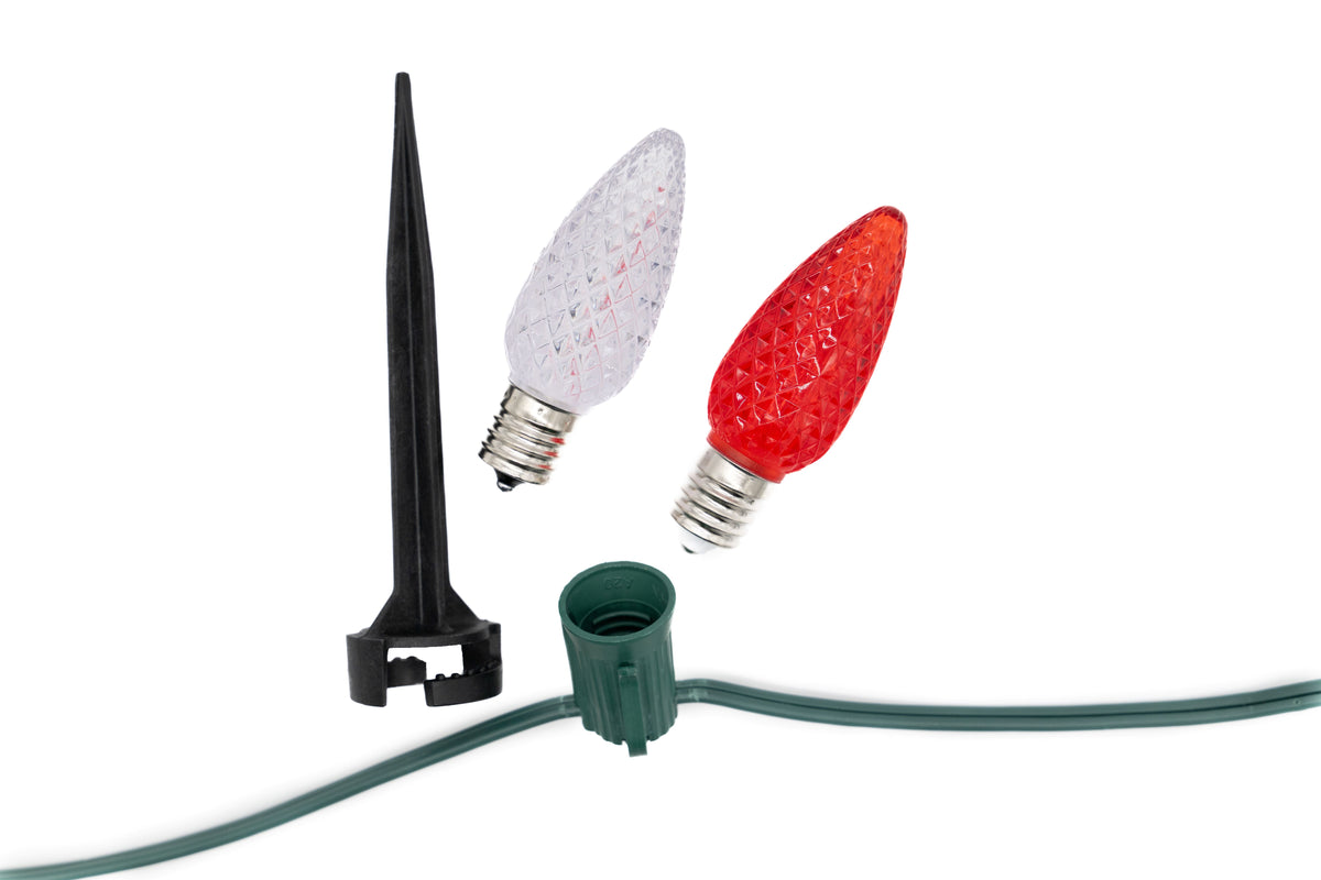 Ground Lights Stringer Kit - Red & Cool White Alternating - Per 10 Foot Section