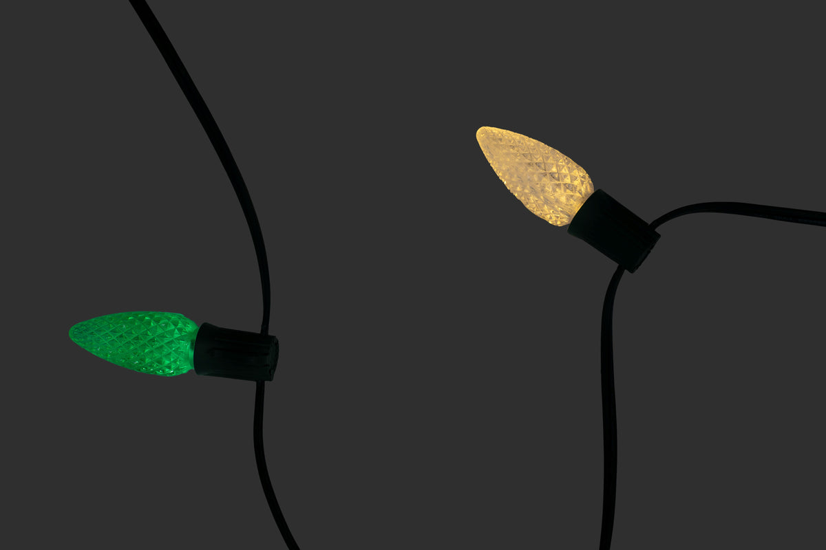 Ridgeline Stringer Kit - Green & Warm White Alternating - Per 10 Foot Section