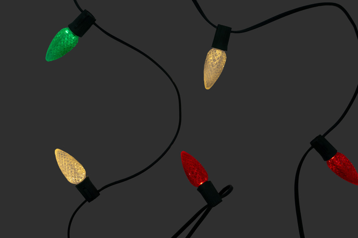 Ground Lights Stringer Kit - Red, Green & Warm White - Per 10 Foot Section