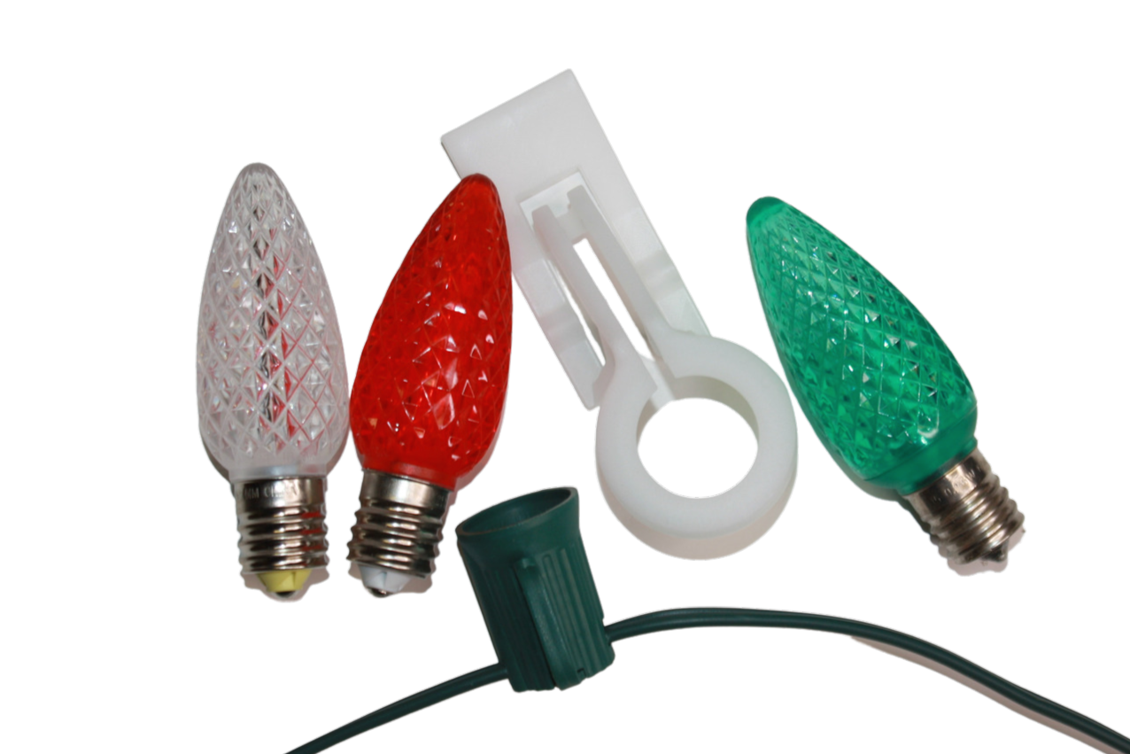 Shingle & Gutter Stringer Kit Red, Green & Warm White Lawn & Light