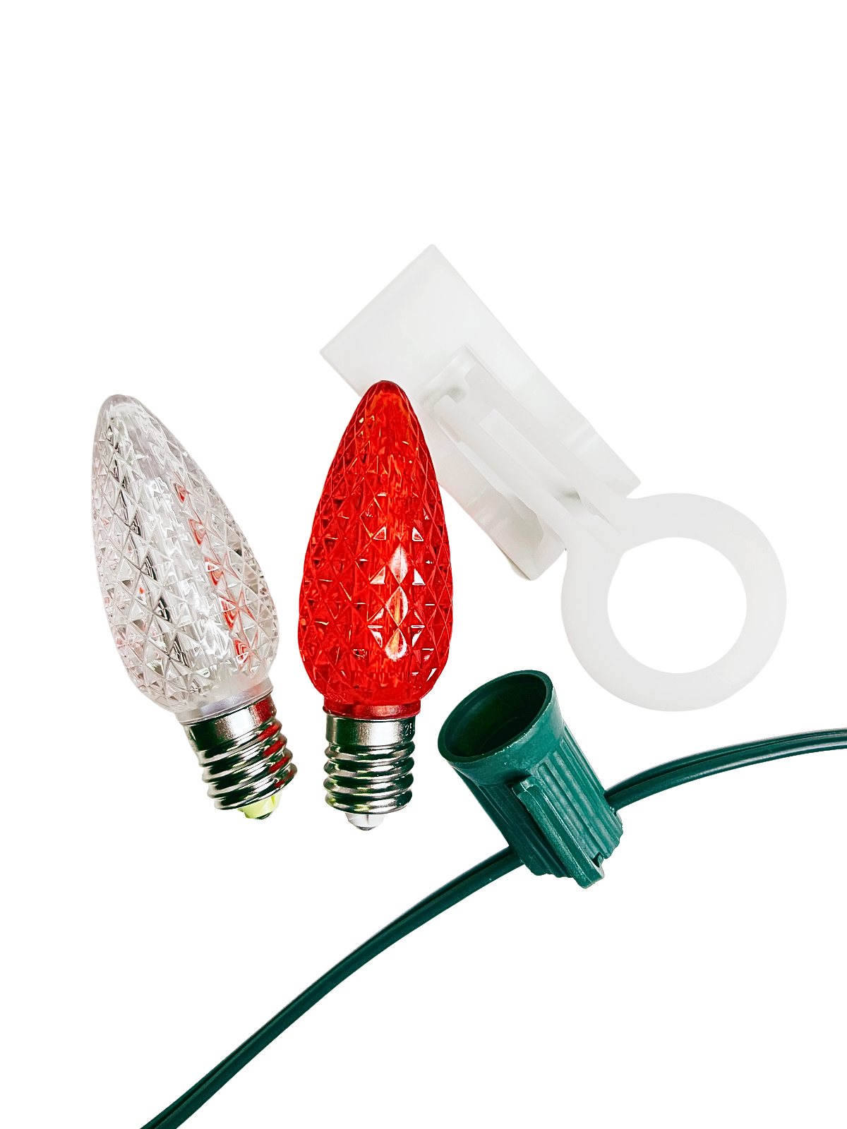 Shingle & Gutter Stringer Kit - Red & Cool White Alternating - Per 10 Foot Section